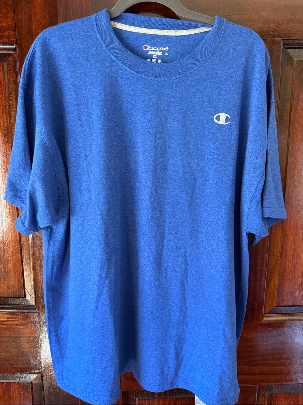 Champion Short-Sleeve Crewneck Tee in Royal Blue